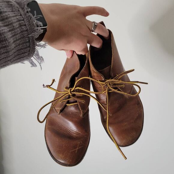 Vivobarefoot Gobi Leather Desert Boots Brown EU 38 / US 7 Minimalist Barefoot Sh - Picture 10 of 13